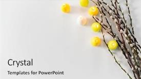  Presentation with white candles - Cool new PPT layouts with holidays and object concept - pussy backdrop and a white colored foreground