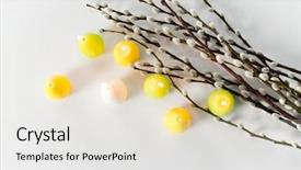  Presentation with white candles - Presentation enhanced with holidays and object concept - pussy background and a white colored foreground