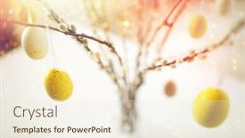  Presentation with holidays - Cool new presentation theme with holidays-and-object-concept-close backdrop and a sky blue colored foreground