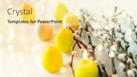  Presentation with holidays - Slides having holidays-and-object-concept-pussy background and a blonde colored foreground