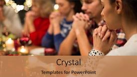  Presentation with religious christmas - PPT theme having holidays and religious concept - close background and a coral colored foreground