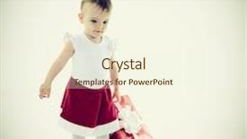  Presentation with new baby girl - Cool new PPT layouts with holidays baby girl with presents christmas birthday new year x-mas concept - happy child girl with gift boxes backdrop and a cream colored foreground