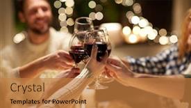  Presentation with alcoholic - Cool new slide set with holidays-celebration-and-people-concept backdrop and a coral colored foreground