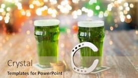  Presentation with green gold - Beautiful slide deck featuring holidays-celebration-and-st-patricks backdrop and a lemonade colored foreground