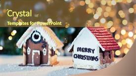  Presentation with christmas baking - Audience pleasing PPT theme consisting of holidays christmas baking and sweets backdrop and a tawny brown colored foreground