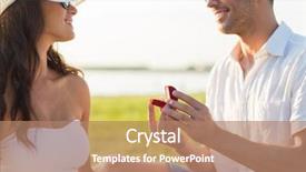  Presentation with happy holidays - PPT layouts having holidays concept - happy couple background and a coral colored foreground