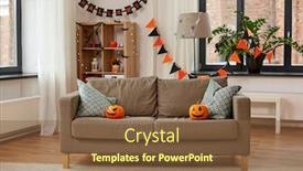  Presentation with holidays - Audience pleasing presentation theme consisting of holidays-decoration-and-party-concept backdrop and a tawny brown colored foreground