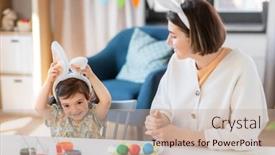  Presentation with happy holidays - PPT theme having holidays-family-and-people-concept background and a  colored foreground