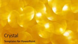  Presentation with golden lights - Colorful presentation theme enhanced with holidays golden lights on background backdrop and a gold colored foreground