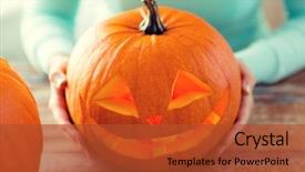  Presentation with crime halloween concept blood dripping - Beautiful slide set featuring holidays halloween decoration and people backdrop and a red colored foreground