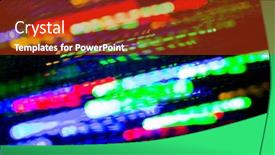  Presentation with illumination - Slide deck consisting of holidays illumination and electricity concept background and a crimson colored foreground