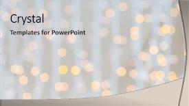  Presentation with party lights - Slide set consisting of holidays party and celebration concept background and a light gray colored foreground