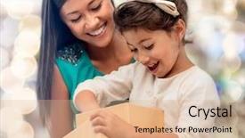  Presentation with christmas presents - Theme enhanced with holidays presents christmas x-mas background and a lemonade colored foreground