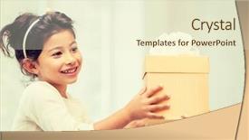  Presentation with christmas presents - Theme with holidays presents christmas x-mas background and a cream colored foreground