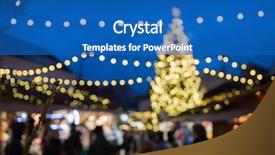  Presentation with christmas sale - Slides consisting of holidays sale and retail concept background and a teal colored foreground