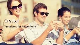  Presentation with education through technology - Presentation theme consisting of holidays social networking and teen background and a lemonade colored foreground