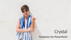  Presentation with navy - Cool new presentation theme with  backdrop and a  colored foreground