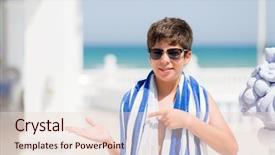  Presentation with navy - Amazing slides having  backdrop and a  colored foreground