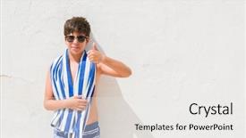  Presentation with navy - Amazing presentation theme having  backdrop and a  colored foreground