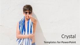  Presentation with navy - PPT theme consisting of  background and a  colored foreground