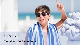  Presentation with navy - PPT theme with happy face number one background and a light blue colored foreground