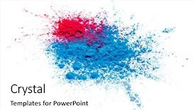  Presentation with color powder - PPT theme consisting of holiness - abstract colorful happy holi background background and a white colored foreground