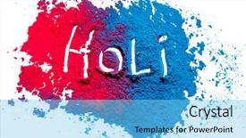  Presentation with color splash - Beautiful PPT layouts featuring holiness - abstract colorful happy holi background backdrop and a light blue colored foreground