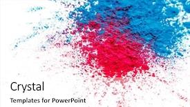  Presentation with color splash - Slide deck enhanced with holiness - abstract colorful happy holi background background and a white colored foreground