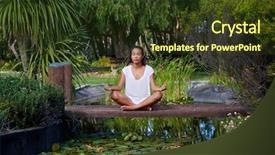  Presentation with holistic - Audience pleasing slide deck consisting of holistic health - long shot of a focused backdrop and a tawny brown colored foreground