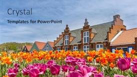  Presentation with gardens - Presentation design enhanced with holland-michigan-may-13-2022 background and a light blue colored foreground