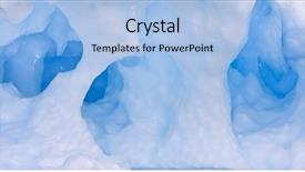  Presentation with iceberg - PPT theme featuring hollow block - large arctic iceberg background and a light blue colored foreground