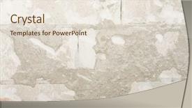  Presentation with texture - Presentation design enhanced with hollow block - texture of old grey airbrick background and a  colored foreground