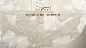  Presentation with old brick wall texture - Audience pleasing theme consisting of hollow block - texture of old grey airbrick backdrop and a  colored foreground