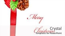  Presentation with holly - Slides having holly berry and red bow ribbon christmas decoration border holiday ornament isolated on white background with text space background and a white colored foreground