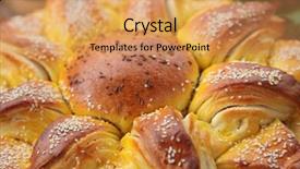  Presentation with exotic unique homemade soap - PPT layouts with holly cross - closeup of delicious homemade bred background and a  colored foreground