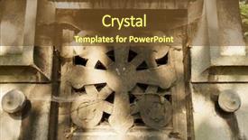  Presentation with holly - Presentation theme featuring holly cross - view of the pere lachaise background and a  colored foreground