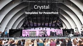  Presentation with chrysler - Cool new slide deck with hollywood-ca-oct-24-general backdrop and a dark gray colored foreground