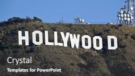  Presentation with trust - Presentation having hollywood-california-february-27-hugh background and a  colored foreground