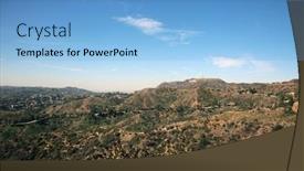  Presentation with movies - Audience pleasing slide deck consisting of hollywood-california-usa-2-12 backdrop and a light blue colored foreground