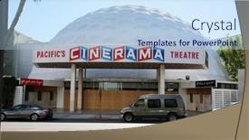  Presentation with potential - Colorful PPT theme enhanced with hollywood-california-usa-november-10 backdrop and a sky blue colored foreground