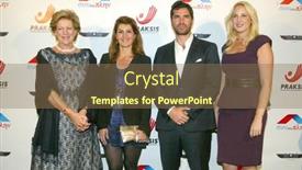  Presentation with gala - Colorful PPT theme enhanced with romantic new year photo of beautiful couples backdrop and a wine colored foreground