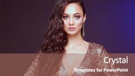  Presentation with black women beautiful woman - Colorful slide set enhanced with hollywood star - beautiful young woman in evening backdrop and a  colored foreground