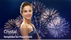  Presentation with holidays - Slide set featuring hollywood star - people holidays and glamour concept background and a navy blue colored foreground