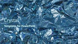  Presentation with holographic - Presentation with holographic-iridescent-metallic-wrapping-foil background and a ocean colored foreground