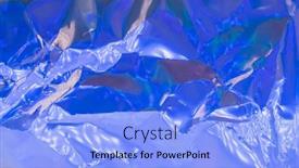  Presentation with holographic - Theme consisting of holographic-plastic-wrinkled-film background and a light blue colored foreground