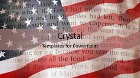  Presentation with bible usa - Cool new slides with holy bible on usa flag backdrop and a coral colored foreground