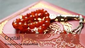  Presentation with prayer - PPT layouts with holy book of muslims background and a red colored foreground