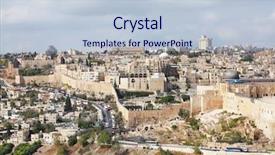  Presentation with of a black hole - Audience pleasing presentation design consisting of holy city of jerusalem black backdrop and a lemonade colored foreground