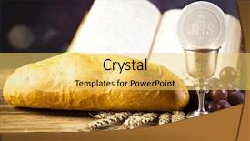  Presentation with holy - Cool new presentation theme with holy communion backdrop and a yellow colored foreground