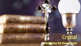  Presentation with holy - Presentation theme having holy communion background and a tawny brown colored foreground